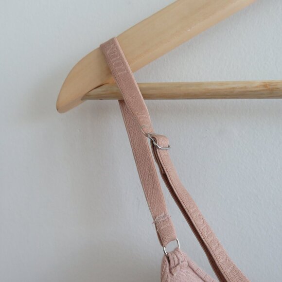 LOUNGE T-Shirt Bra in Ribbed Taupe Nude Comfort Neutral Minimalist - Size 34F - Picture 11 of 12